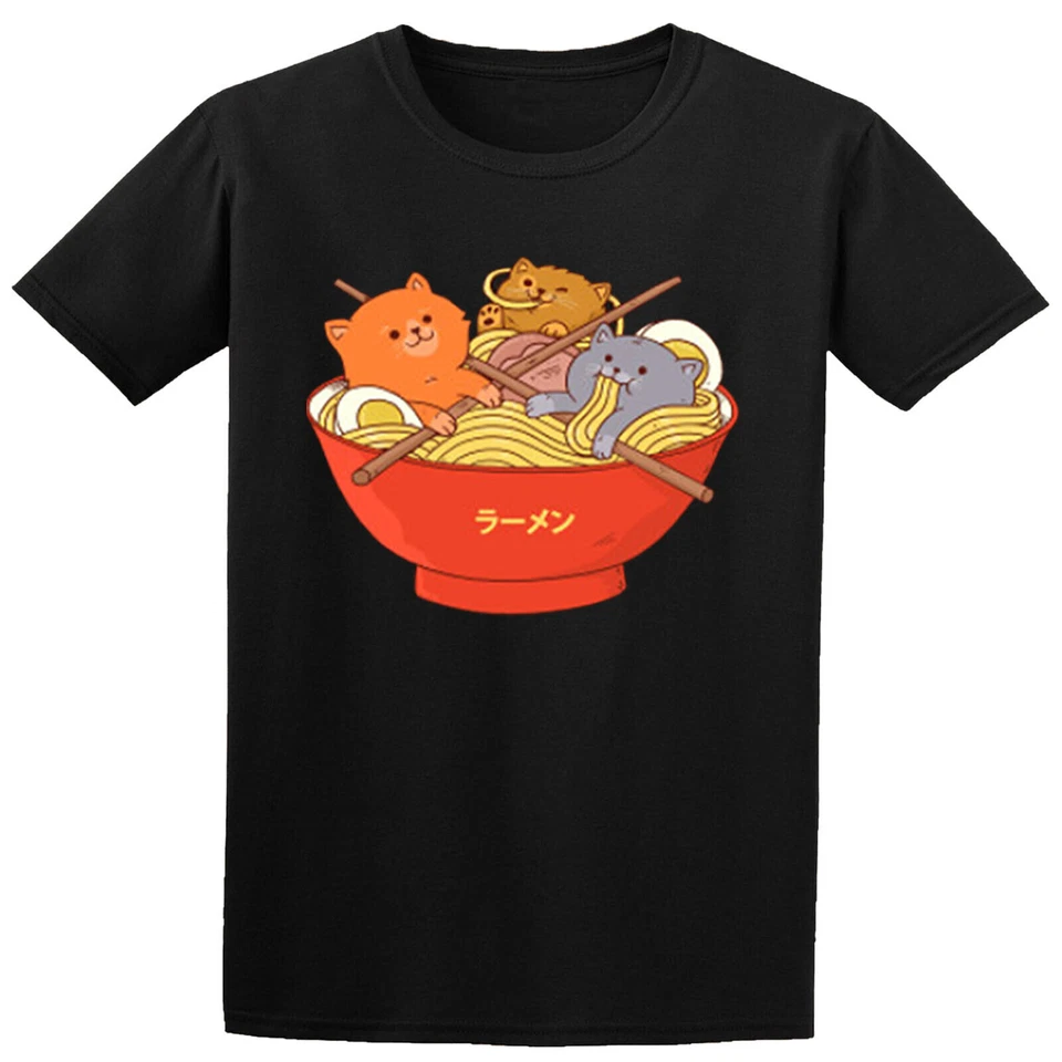 Ramen und Katzen Kinder T-Shirts Jungen Mädchen Teen #D #P1 #PR