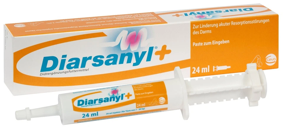 2 x Diarsanyl 24ml - Durchfallpaste (48ml Gesamt) 7-30kg (413,54€ / L)