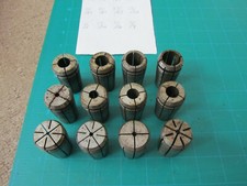 KENNAMETAL ERICKSON TAP COLLETS, 12 PIECE SET, VARIOUS SIZES, SEE LIST, USED