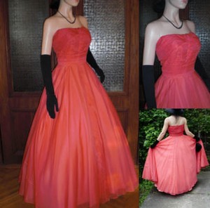 50s chiffon dress