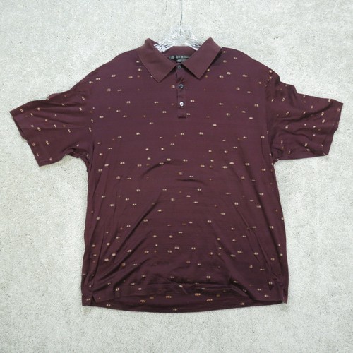 Tiger Woods Polo Shirt Mens Large Red 