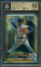2017 BOWMAN CHROME NATIONAL GOLD REFRACTOR FERGIE JENKINS #'D 11/50 BGS 9.5