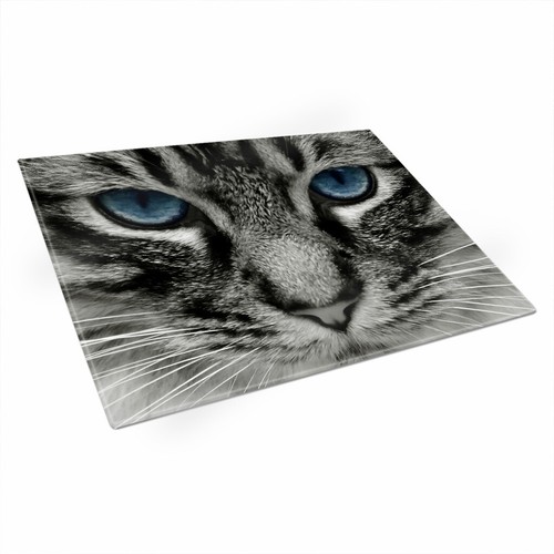 Cat Eyes (4) Chopping Board Glass Textured Cutting Worktop Saver Kitchen - Picture 3 of 6