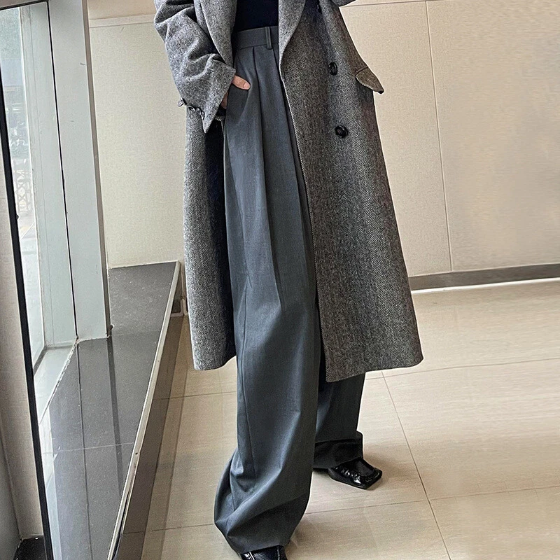 Mujer THE ROW Principios de Otoño Nuevo Pantalones de Pierna Ancha Sueltos Rectos Informales Pantalones Foto 3 de 4