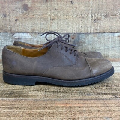 Cole Haan Vibram Gumlite Oxford Shoes Men's Size 10 D Brown Leather Lace up Cap