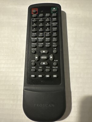 Proscan Remote Control YL-2023C(2) For DVD Player Tested Works