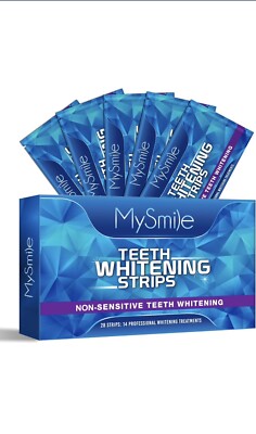MySmile Teeth Whitening Strips 28 Strips - Whiter Smile In 30 Minutes