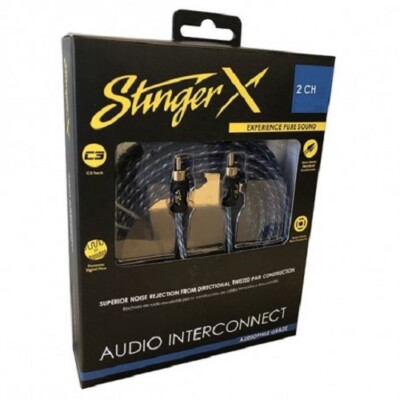 NEW STINGER XI126 X1 SERIES 2-CHANNEL 6 FOOT RCA 6' AUDIO INTERCONNECT NIB NR