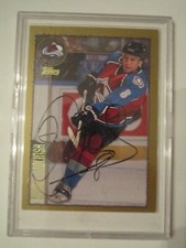 1993 SANDIS OZOLINSH #721 TOPPS NHL HOCKEY CARD AUTOGRAPHED - BBA-21
