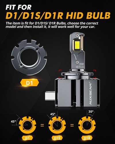 CANBUS D1R D1S LED Headlights For 07-10 BMW E92 E93 328i 335i Coupe White 6000K - Picture 9 of 12