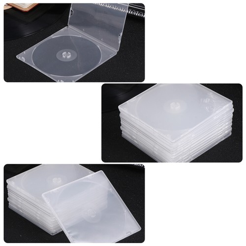 25 Pcs Ultrathin DVD Case Transparent CD Package Portable CD Storage Box for - Afbeelding 9 van 12