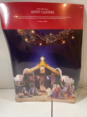 Hallmark God's Gift of Love Nativity Christmas Advent Calendar w/ Figures Sealed