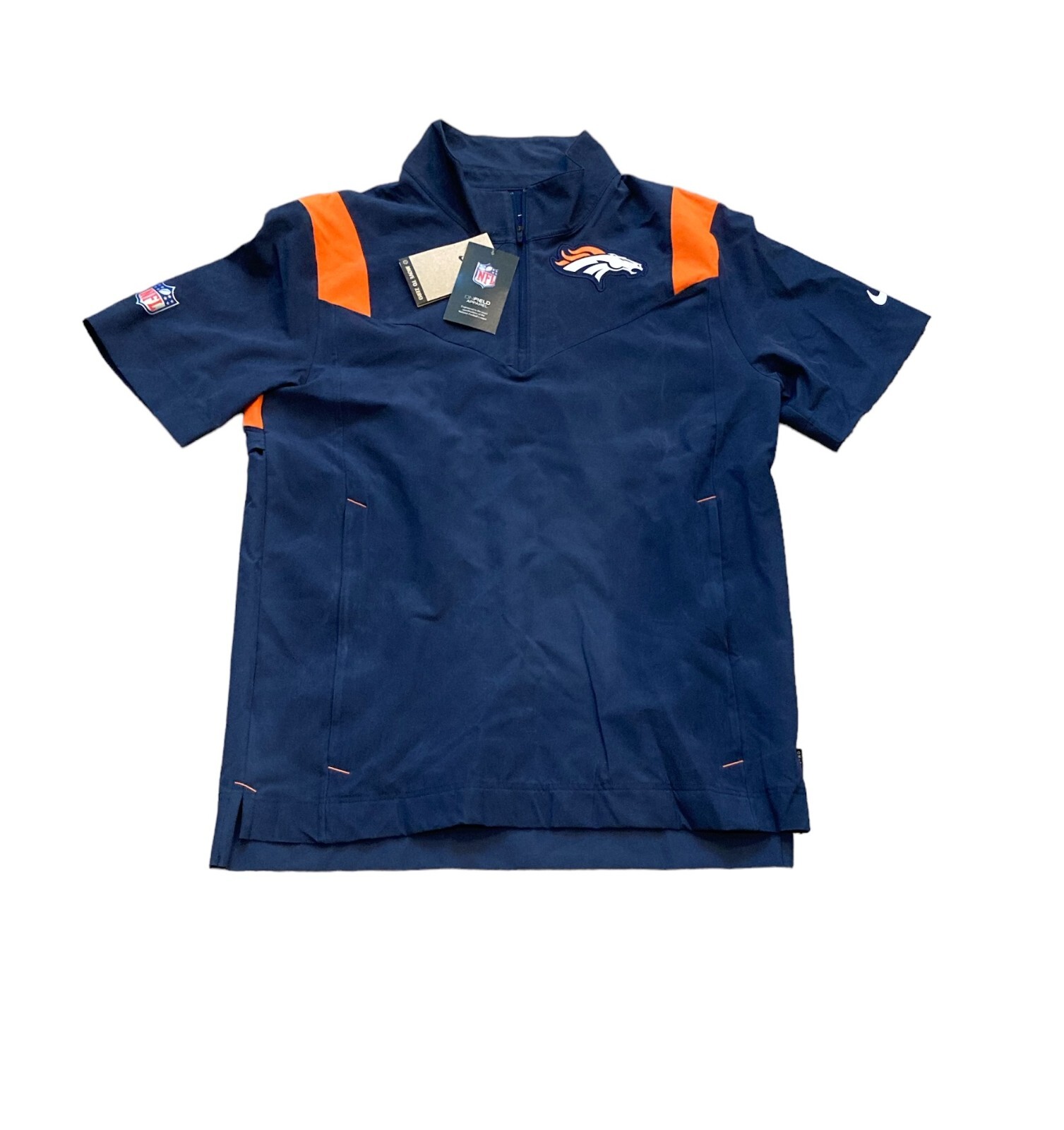 SACAI X NIKE Giacca uomo Denver Broncos Nike manica corta 1 2 zip piccola nuova con etichetta