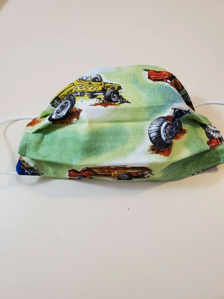 Adult Face Mask, Funky Monster Trucks, Funny Motorcycles, Big Wheels, Men's mask - Image 3 of 3