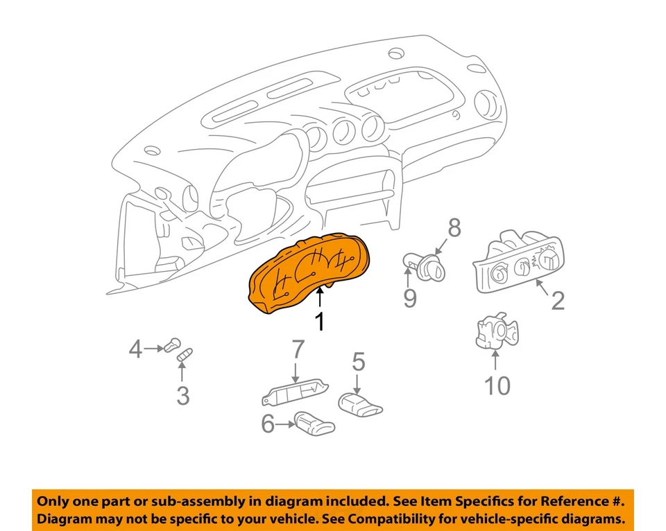 Used Speedometer Gauge fits: 2003 Pontiac Grand am US SE cluster Grade A - Image 3 of 4