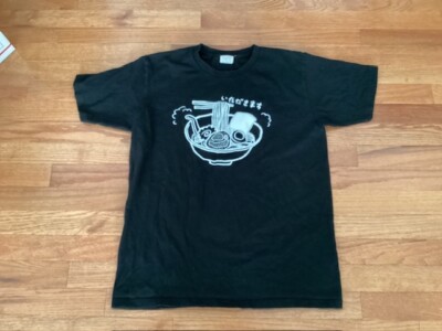 Vtg Buden Shouten ''let's eat ramen'' T-Shirt Size Large (L) Double-Sided Graphic
