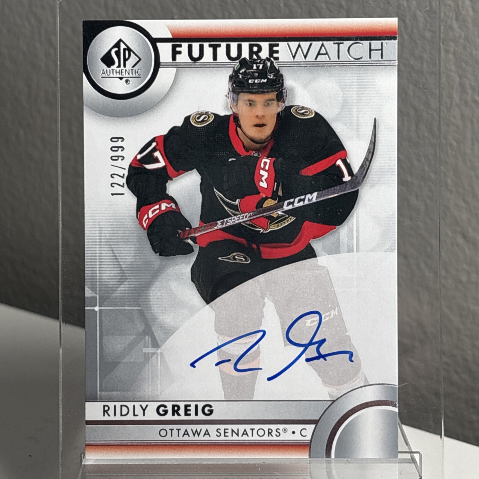 23-24 SP Authentic Future Watch - RIDLY GREIG ROOKIE AUTO /999 - Senators