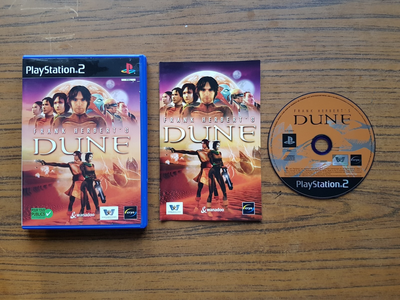 FRANK HERBERT'S DUNE sur sony Playstation 2 PS2 - PAL FR Complet Très bon état 