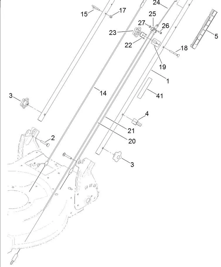 Genuine Toro 130 6717 Front Traction Cable Recycler 20353 20960