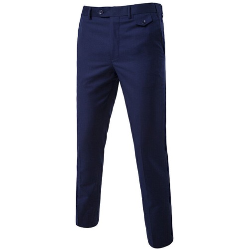 Men Casual Formal Smart Trousers Office Work Trousers Business Dress Long Pants- - Picture 7 of 13