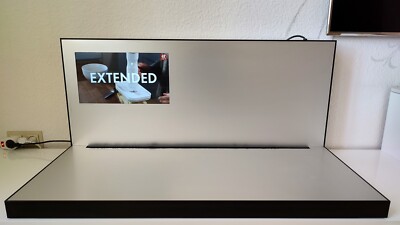 Werbepoint / Werbestand mit 16'' Display   B100 x H46 x T49 cm