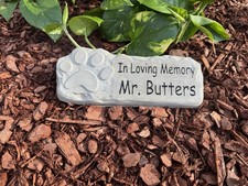 In Loving Memory Pet Memorial Garden Stone Grave Stone Personalized Memorial