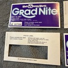 2 Vintage Disney Grad Nite '87 Souvenir Ticket Stub And Photo Label Retro Vtg — photo 4