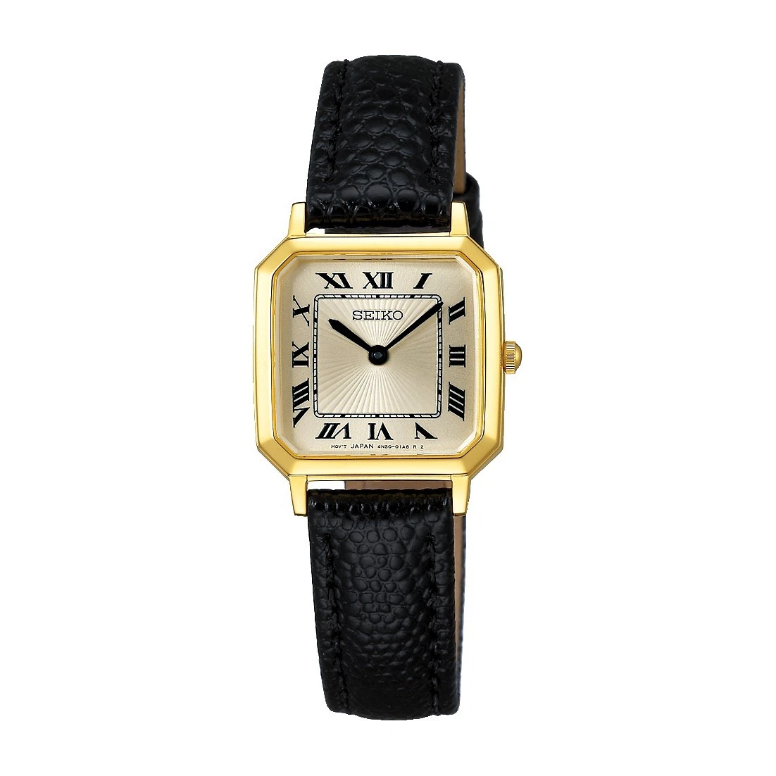 Reloj de cuarzo Seiko Selection nano universe SSEH018 oro octágono para dama Japón nuevo