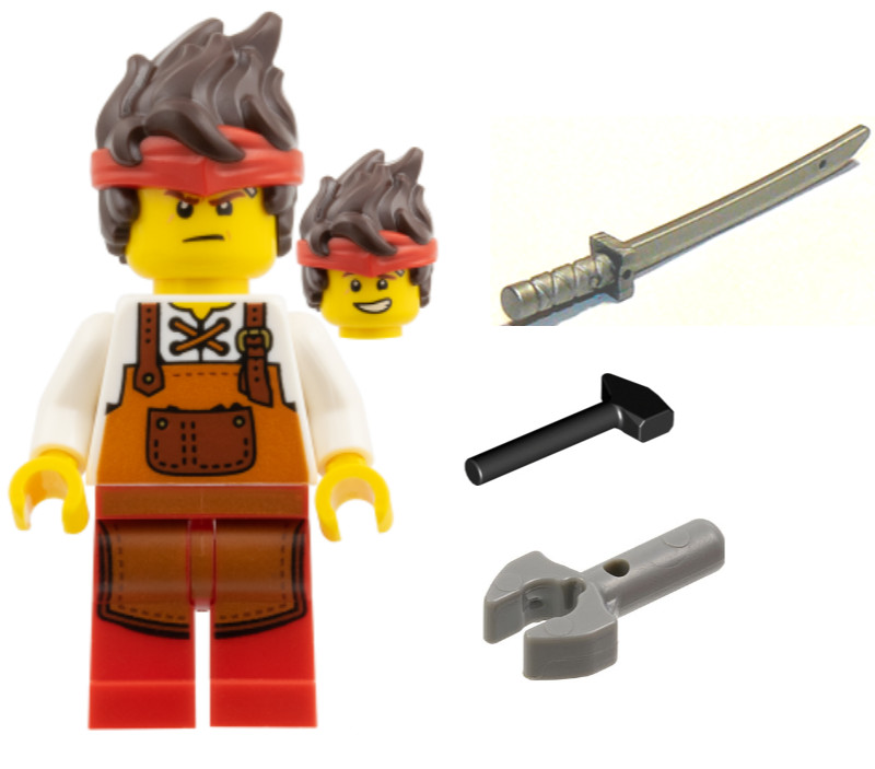 LEGO Ninjago Minifigur - njo1008 - Kai - aus 71858