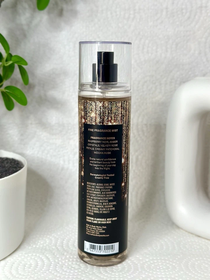 Bruma de fragancia fina Bath & Body Works Into The Night 8 oz NUEVO perfume Dupe Foto 2 de 4