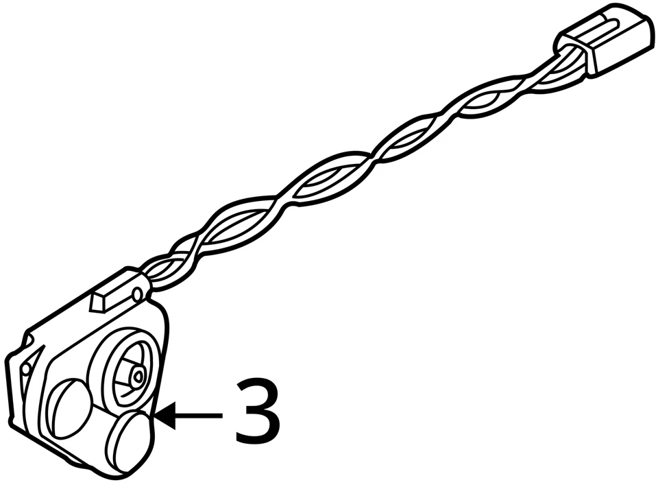 FITS 2003-2004 SATURN L300 L200 MOTOR ASM O/S RR VIEW MIR 22707333 -  NEW OEM - Image 3 of 3