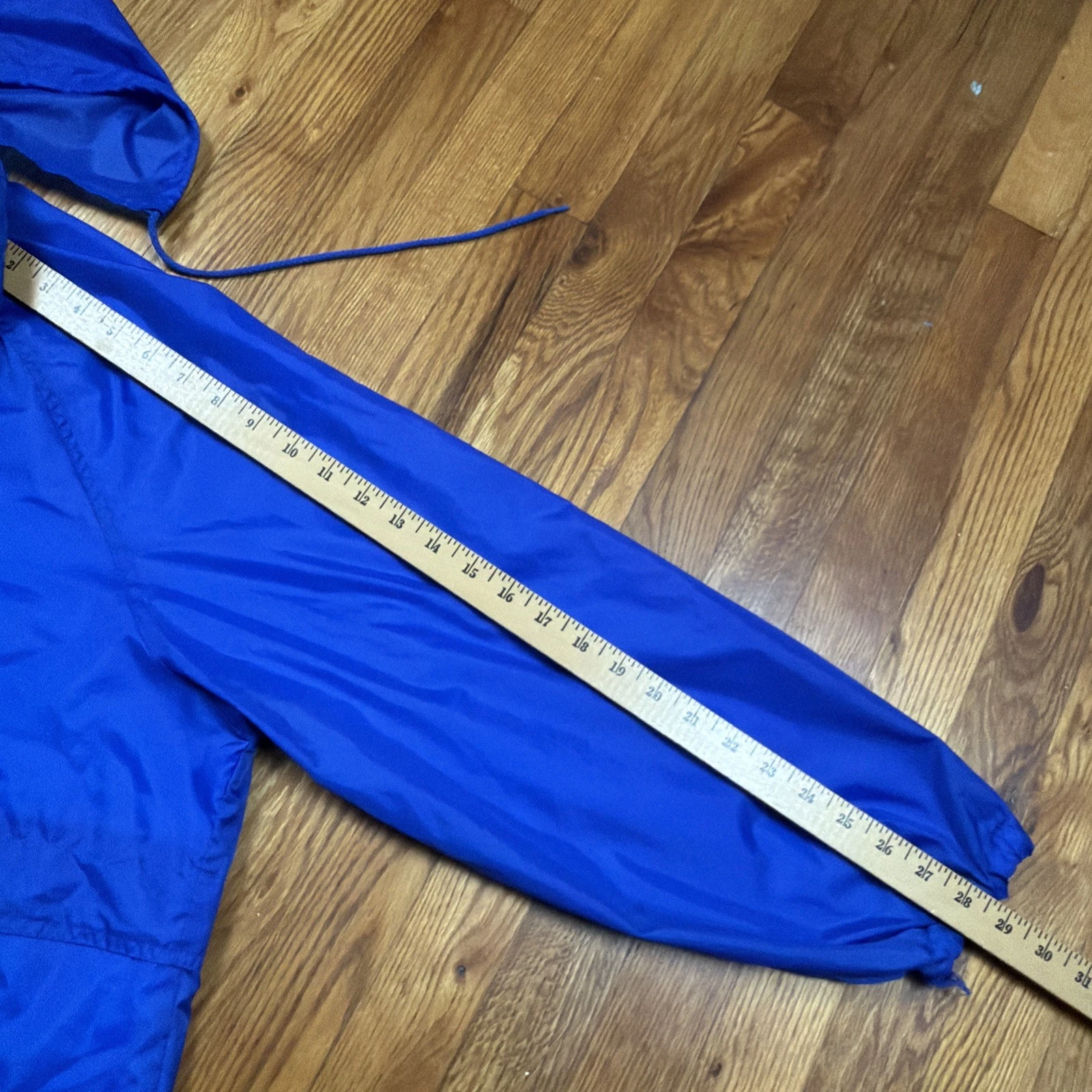 Vintage 90s Currentseen Jacket Mens 2XL Blue Lined Wind Breaker Nylon Pockets image 8