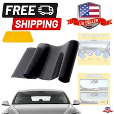 Car Sun Visor Strip Tint Film, Vehicle Windshield Window Tint Film, Universal...
