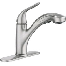 New Moen 87557SRS Brecklyn One-Handle Pull-Down Kitchen Faucet - Stainless