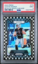2023 Panini Prizm - Austin Hooper - Black and White Checker PSA 9 Raiders 