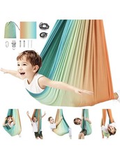 Sensory Swing Double Layer Indoor Therapy Cuddle Swing Hammock w/ Hardware NEW