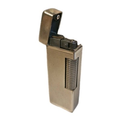 Dunhill Rollagas Feuerzeug Swiss Made Silber Vintage ungeprüft