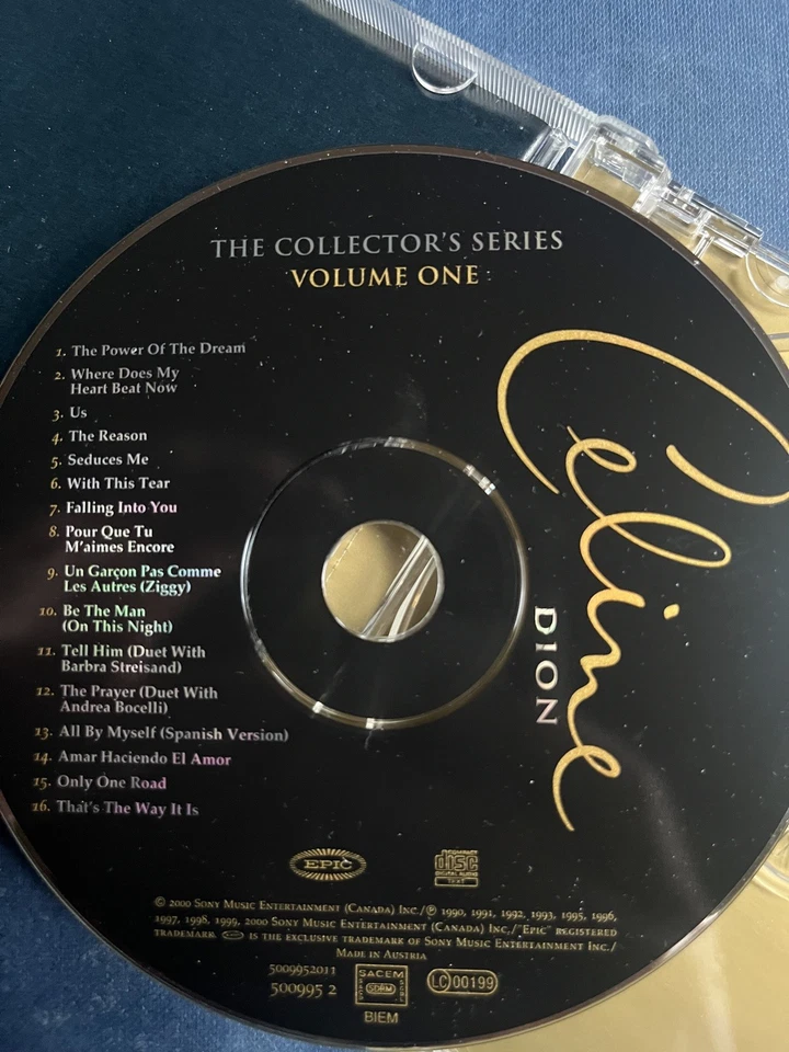 Celine Dion COLLECTOR’S SERIES VOLUME 1 Used 20 Track Greatest Hits CD Best Of  - Image 3 of 3