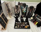 Estate Costume Jewelry Lot 125 Piece Mixed Metals Vintage Modern Variety 2604
