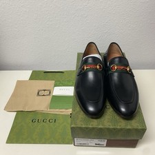 GUCCI Jordaan Horsebit BRAND NEW Black Leather Loafers Men’s Size US 10
