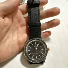 Fossil BQ2664 Sullivan Solar-Powered Black Leather Watch