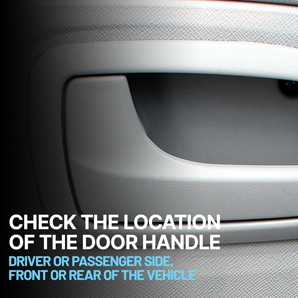 Manija de puerta para Chevrolet Equinox 2005-2007 interior delantero o trasero izquierdo todo negro Foto 4 de 4