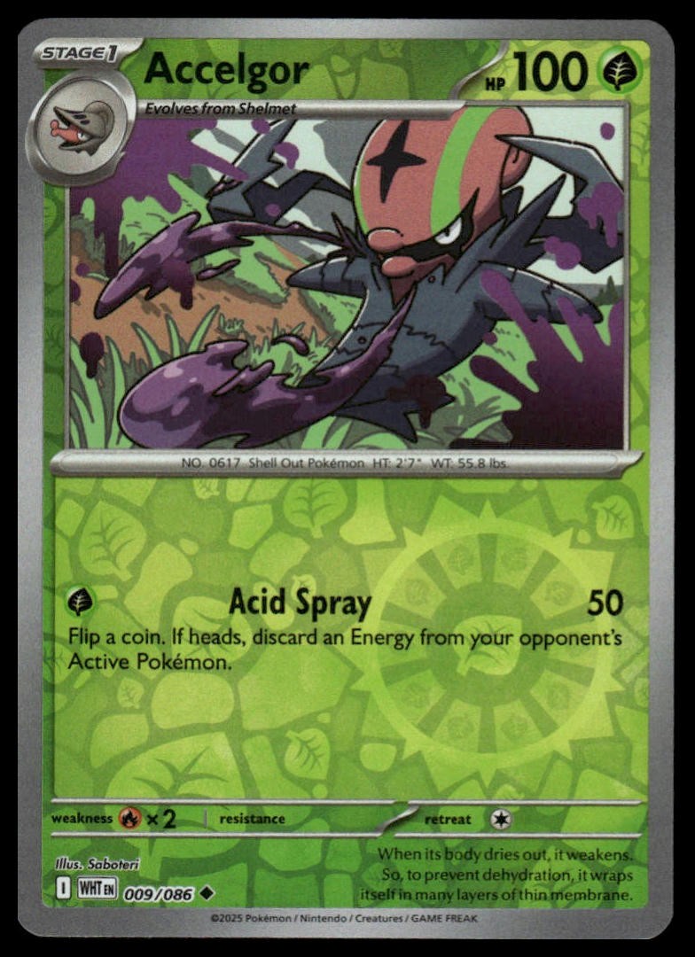 Accelgor SV: White Flare #009/086 Reverse Holo NM
