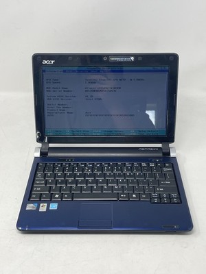 Acer Aspire One Blue Netbook KAV60 Intel Atom N270 1.6GHz 2GB RAM NO OS/Charger