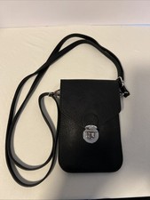 Save the Girls Black Crossbody Wallet Phone Holder