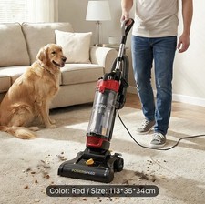 Midea Eureka PowerSpeed Bagless Upright Vacuum Cleaner, Deep-Clean Suction