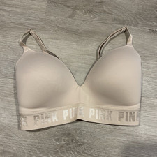 PINK Beige & Pink T-Shirt Bra 32DD Adjustable...
