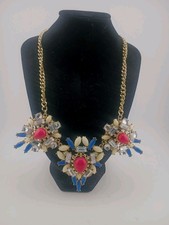 VTG Lulu Frost for J.Crew statement necklace, featuring a gold-tone chain and...