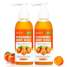 2 PCS Persimmon Body Wash for Strong Odor Control, Natural Persimmon Soap Bar...