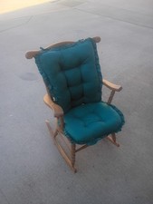 vintage wooden child rocking chair